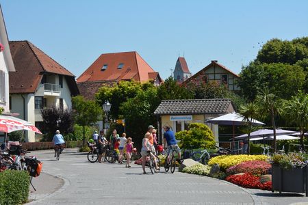 Bodensee-fietsroute in Hagnau